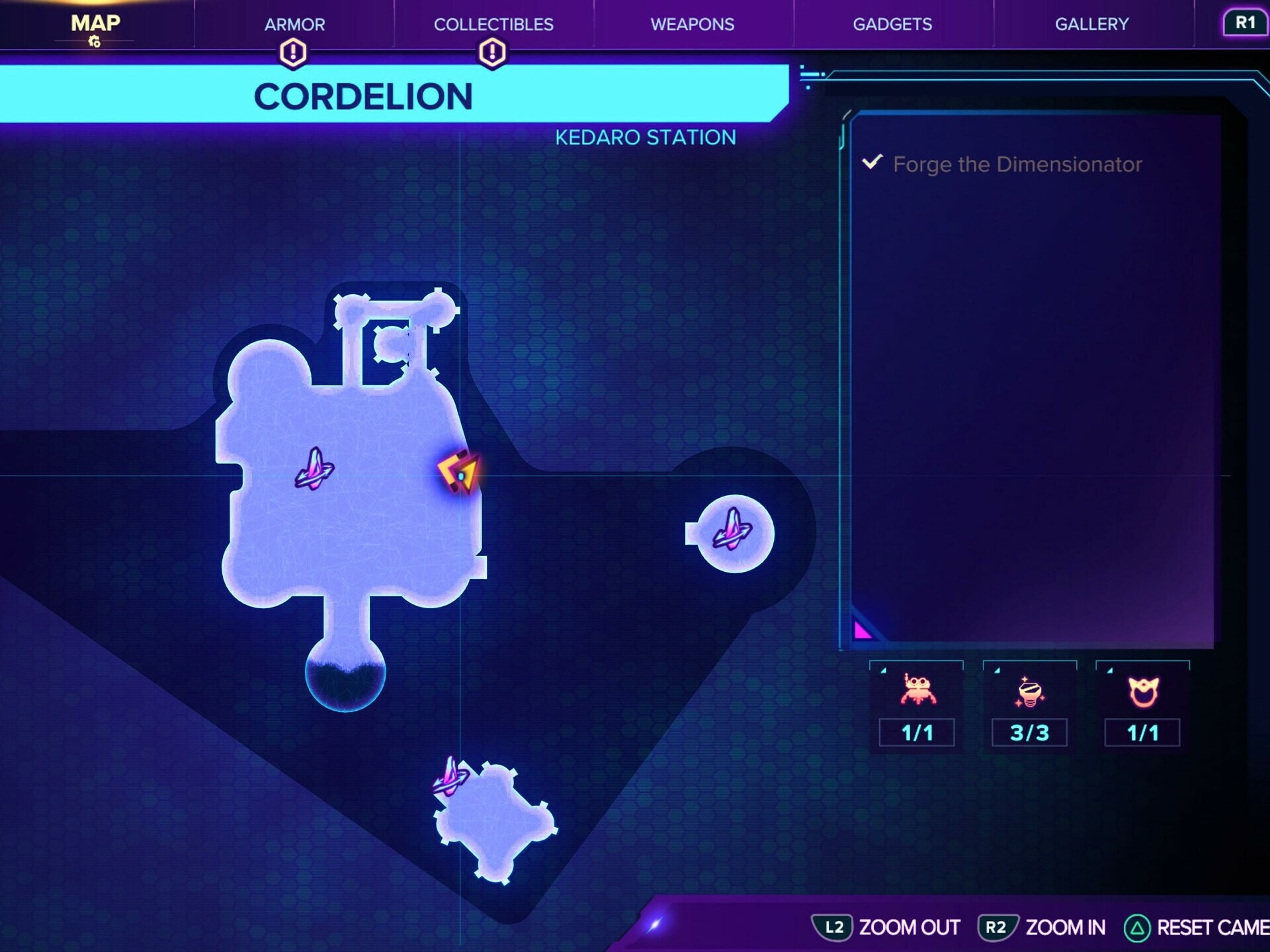 Cordelion (Kedaro Station) Map
