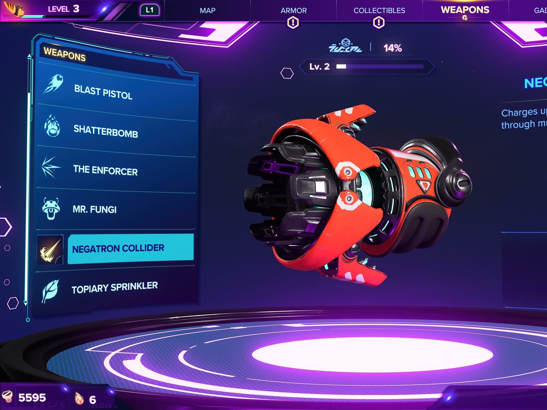 Negatron Collider - Ratchet and Clank gear guide