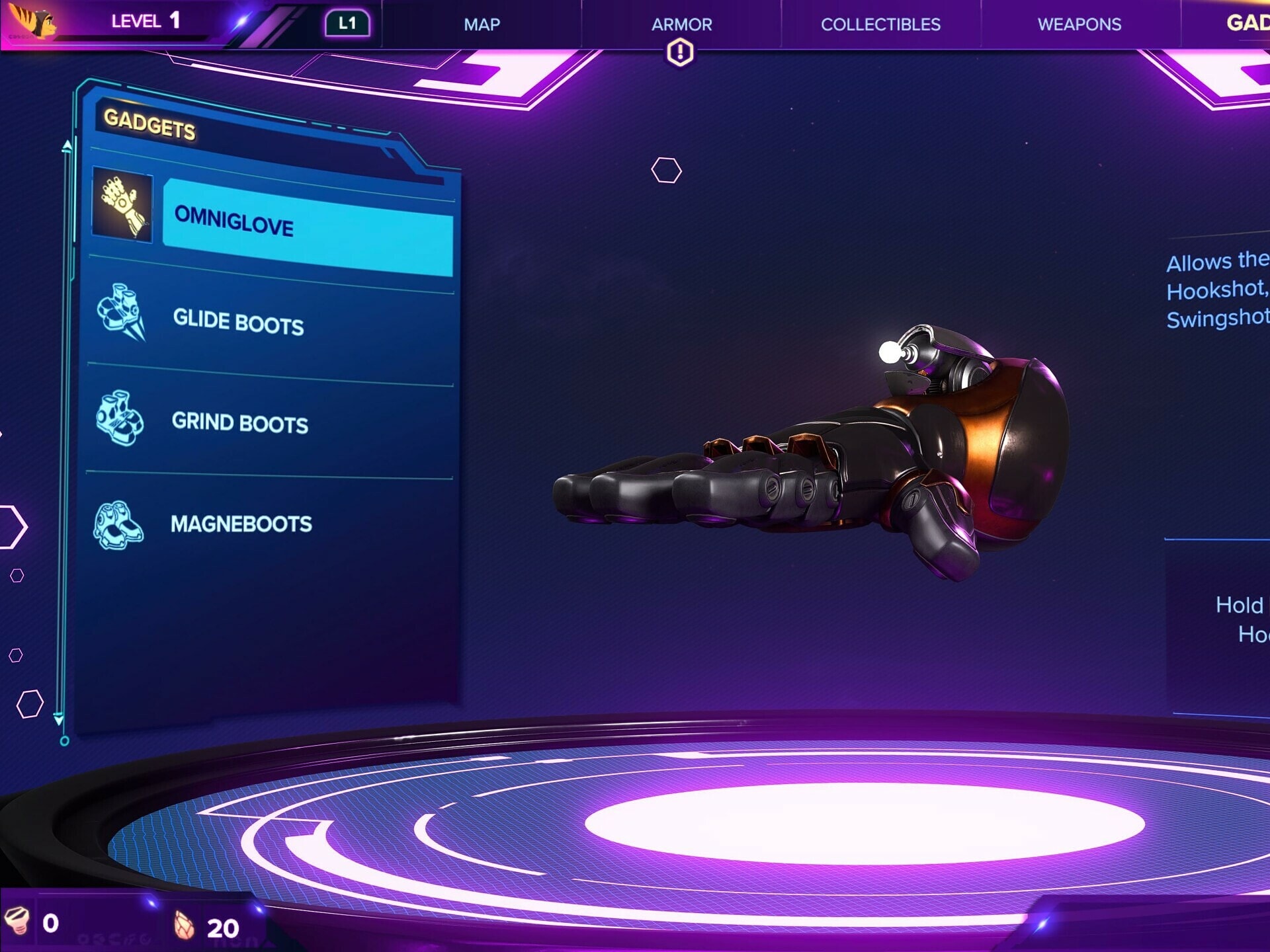 Onmiglove - Ratchet and Clank gear guide