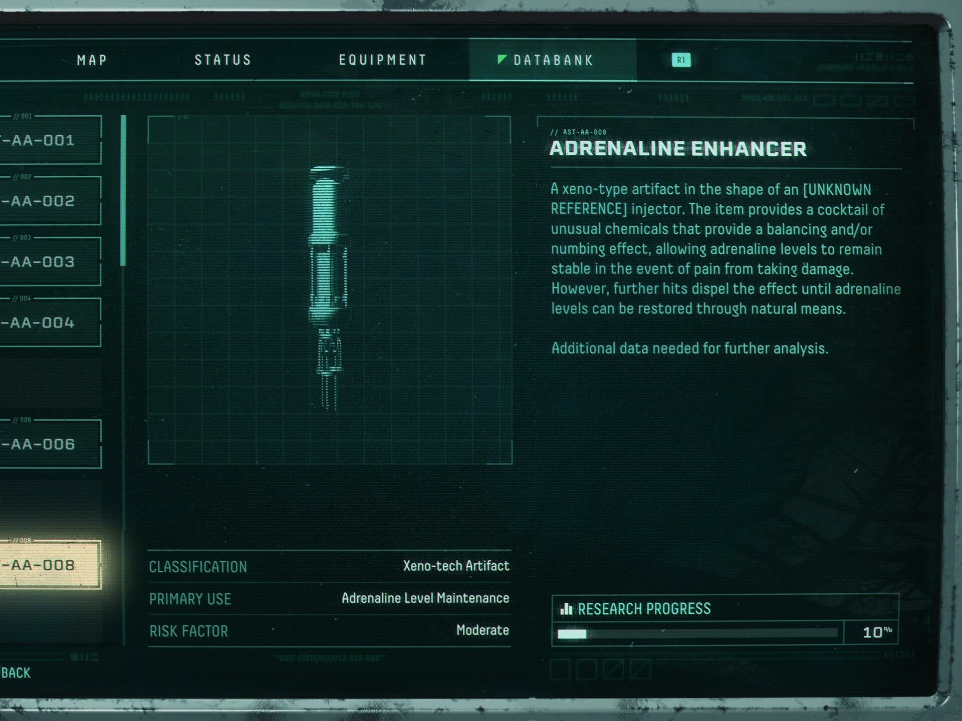 returnal equipment guide