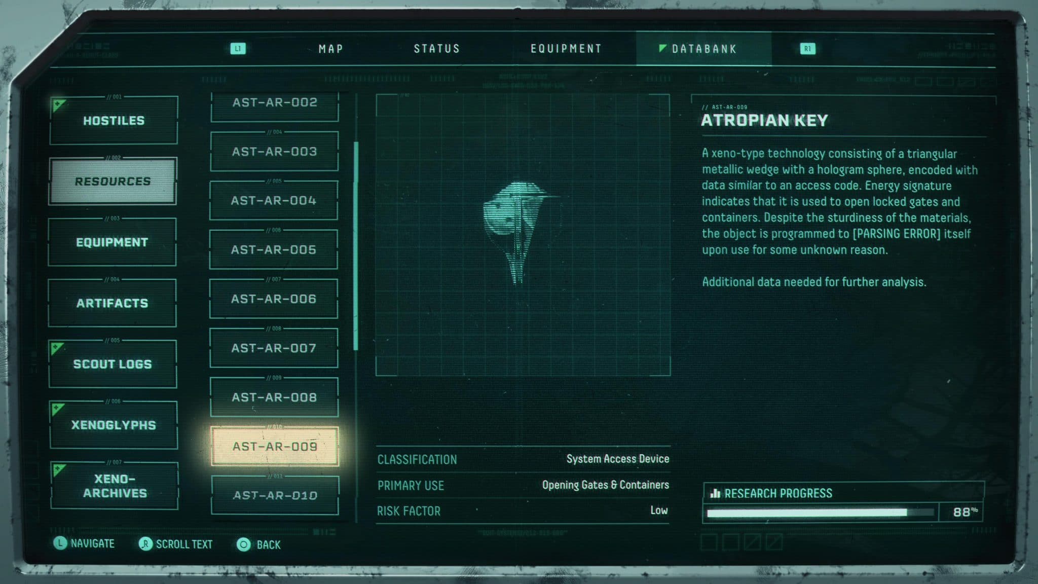 Returnal Consumable - Atropian Key