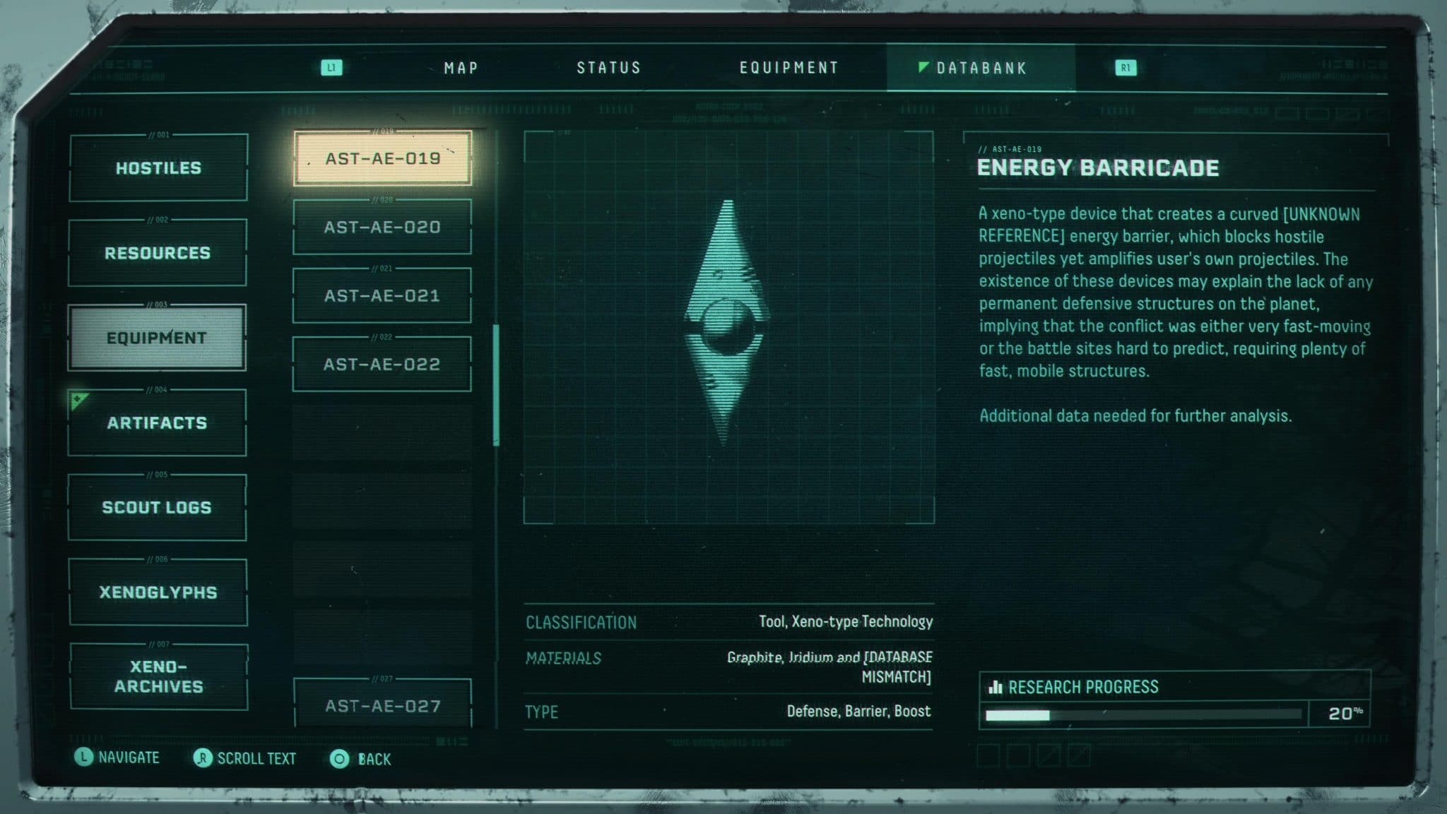 Returnal Consumable - Energy Barricade