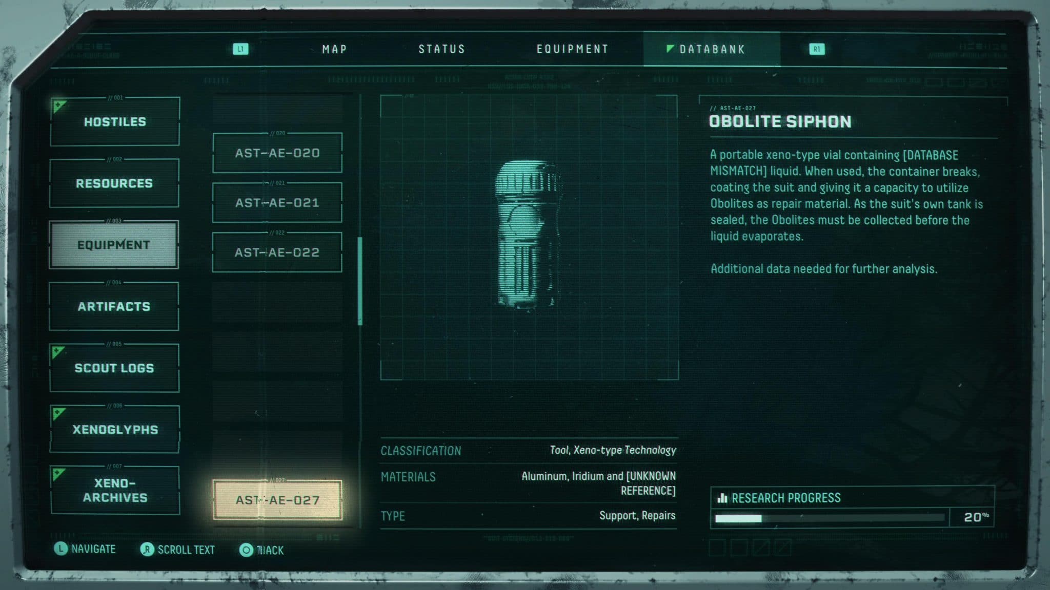 Returnal Consumable - Obolite Siphon