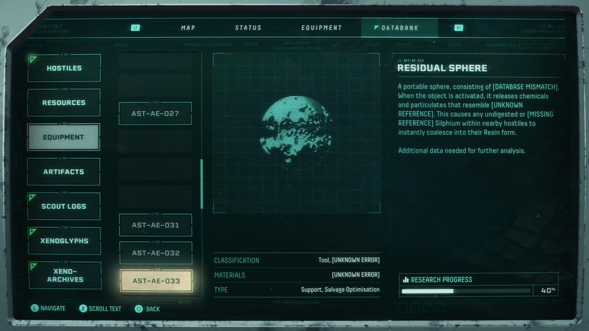Returnal Consumable - Residual Sphere