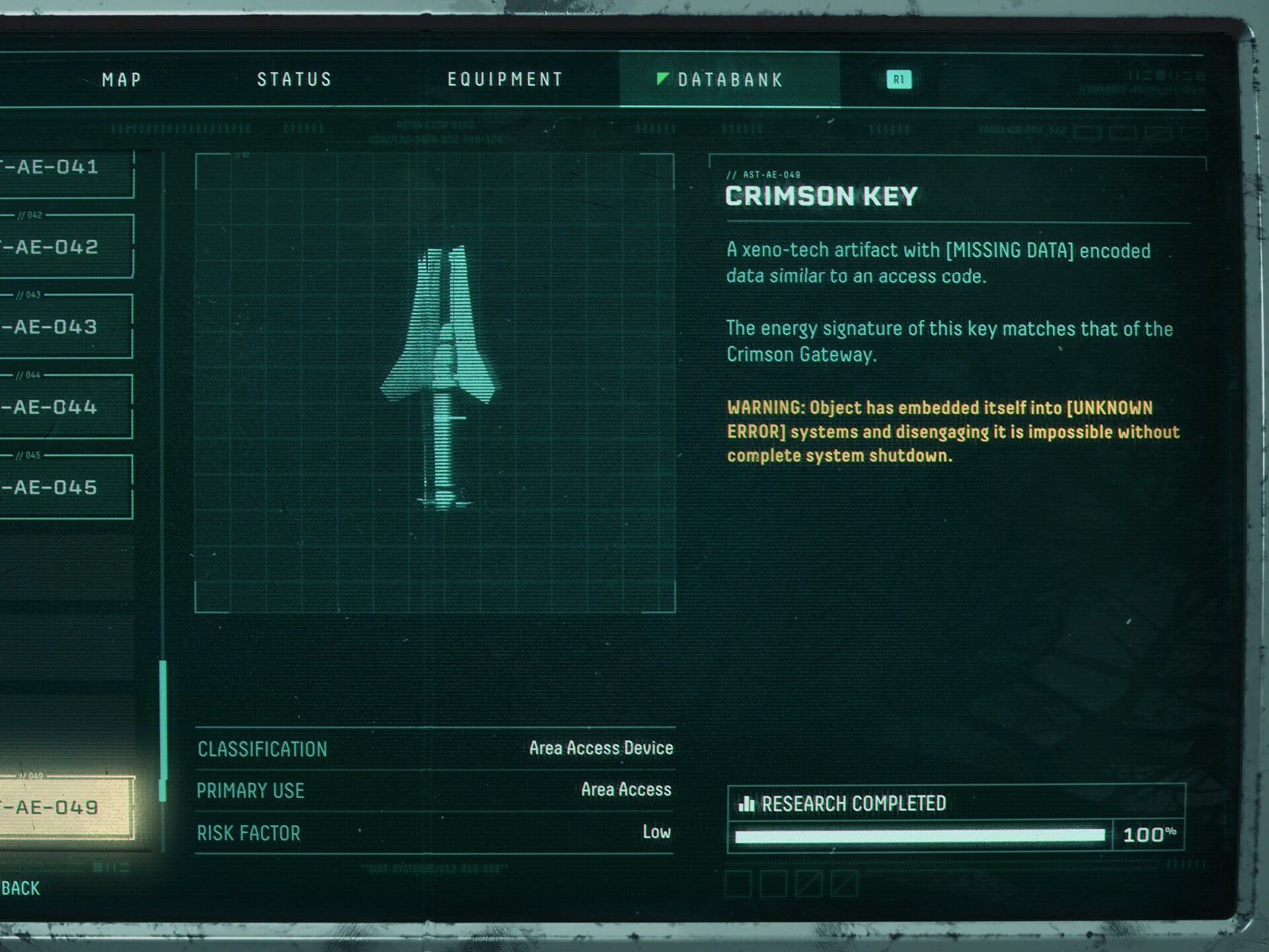 returnal equipment guide