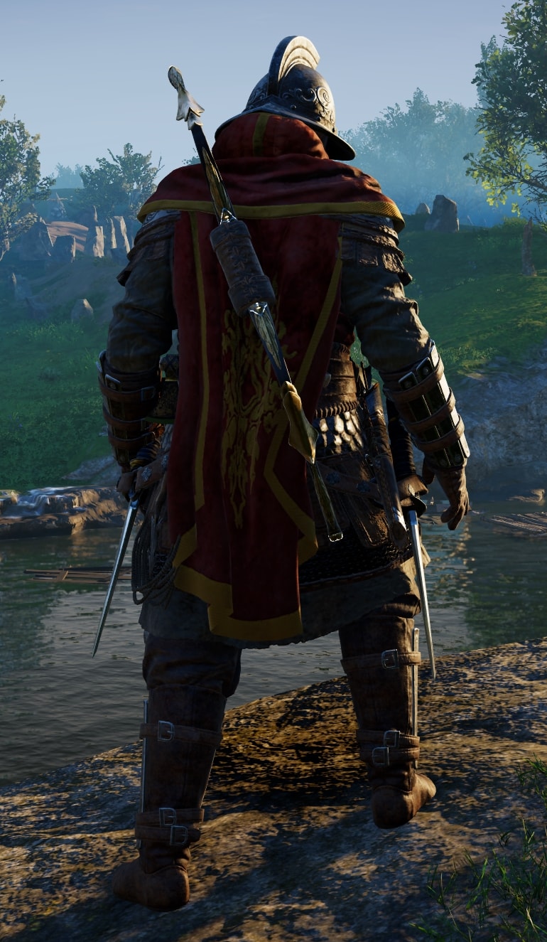 AC Valhalla Siege if Paris DLC - Paladin Armor Set Visual Preview - back
