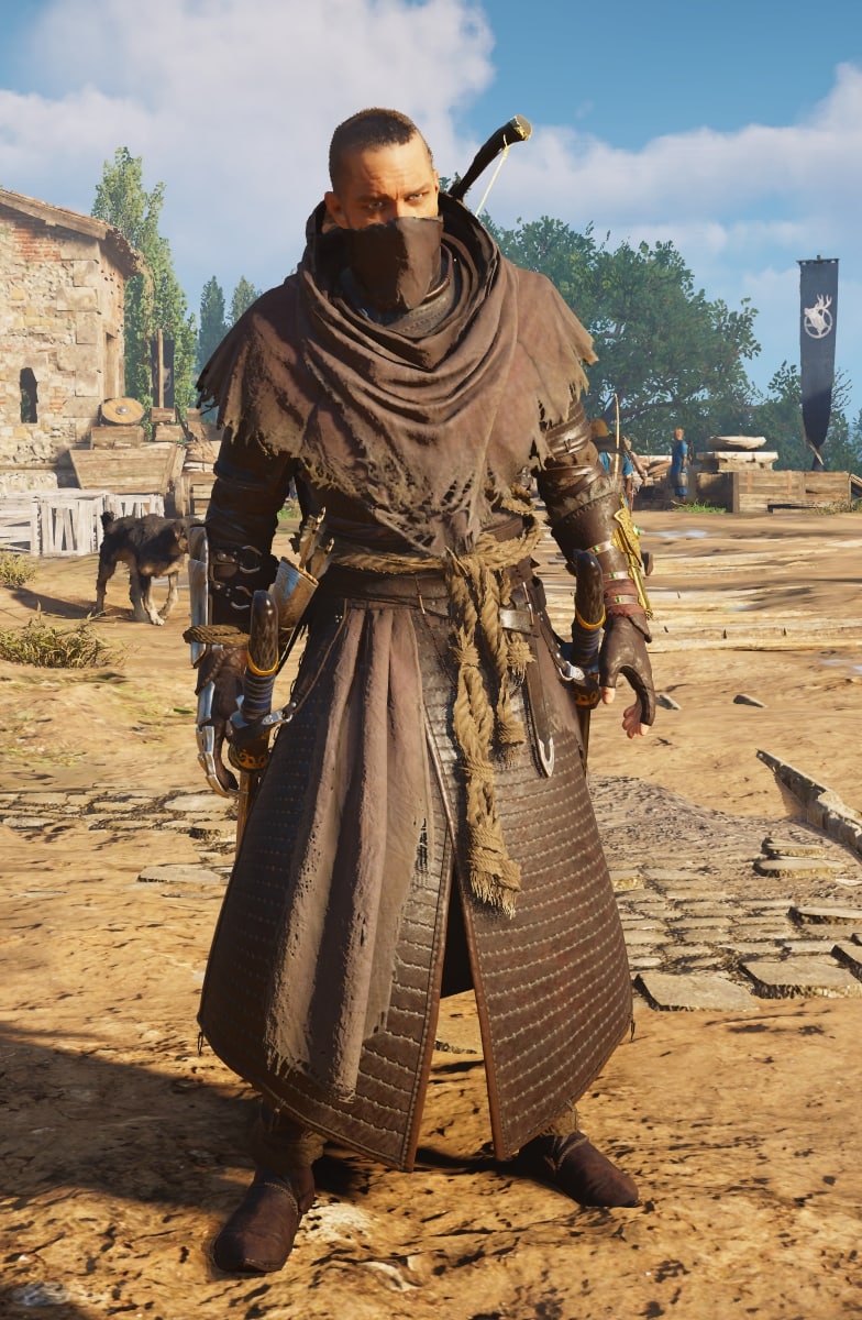 AC Valhalla Siege of Paris DLC - Reaper Armor Set - front