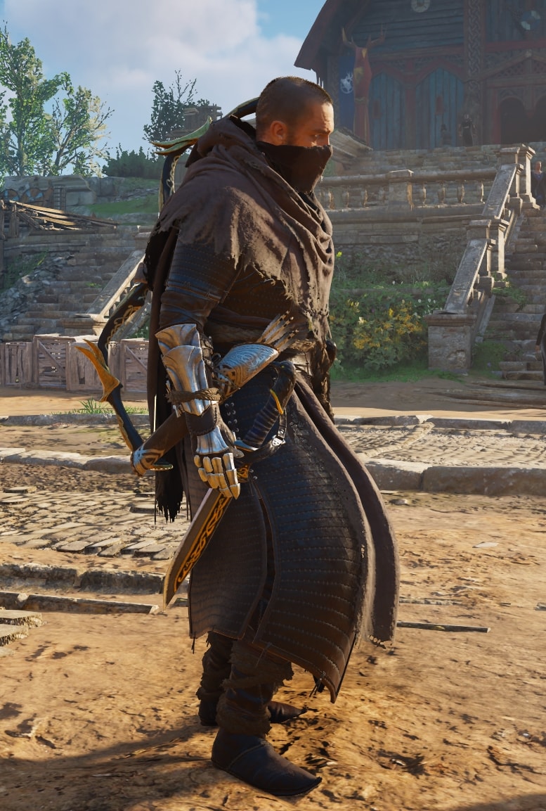AC Valhalla Siege of Paris DLC - Reaper Armor Set - right