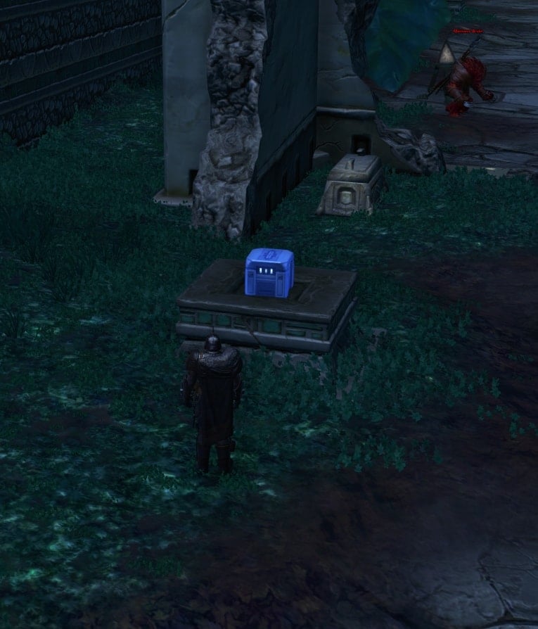 Click on the glowing item