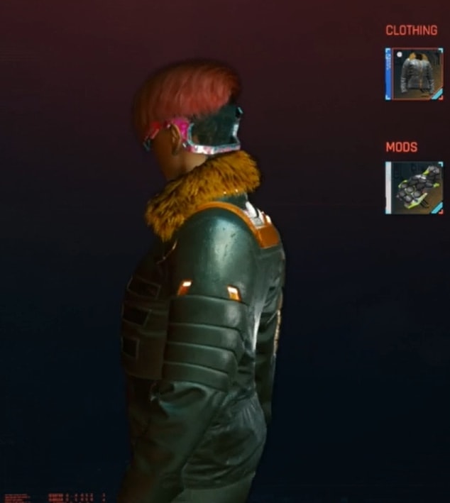 Female V trying on the Black Jacket gift from Viktor - Cyberpunk 2077 Update 1.3 DLC
