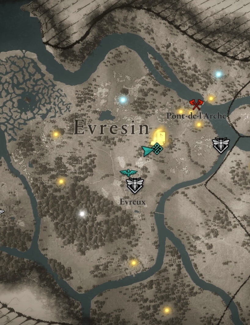 Gisacum Ruins Map