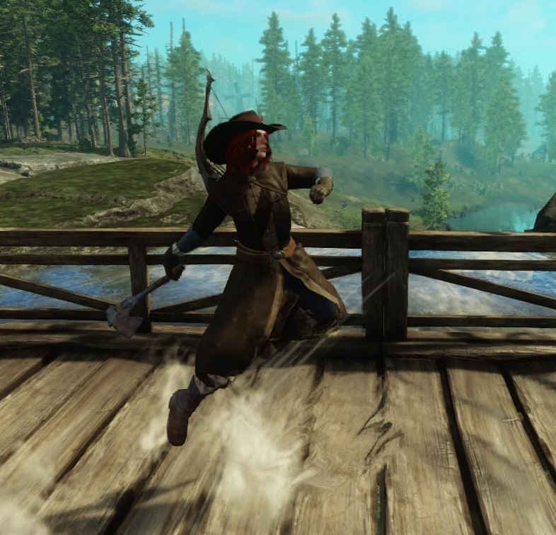 Hatchet Skill Animation in New World