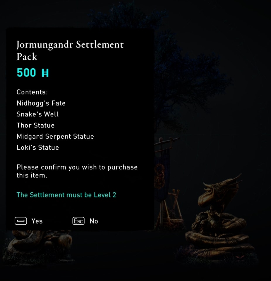 Jormungandr Settlement Decorations Pack