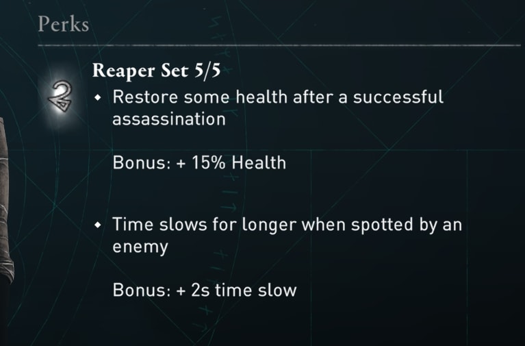 Reaper Set set bonus