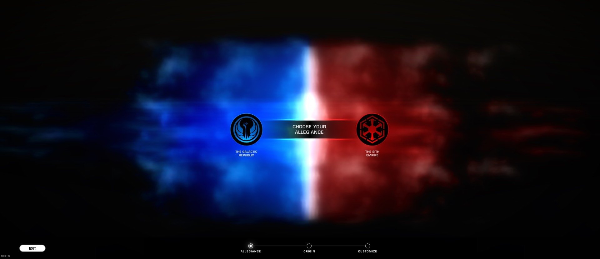 How to create a new character in SWTOR - step 1 - Choose your allegiances