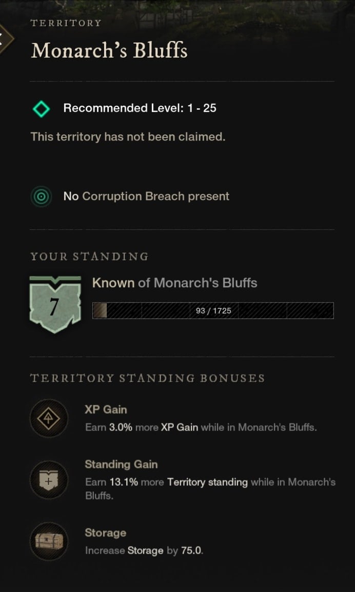New World Faction Bonuses