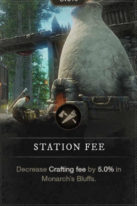 New World - Station Fee - Territory Standing Bonus