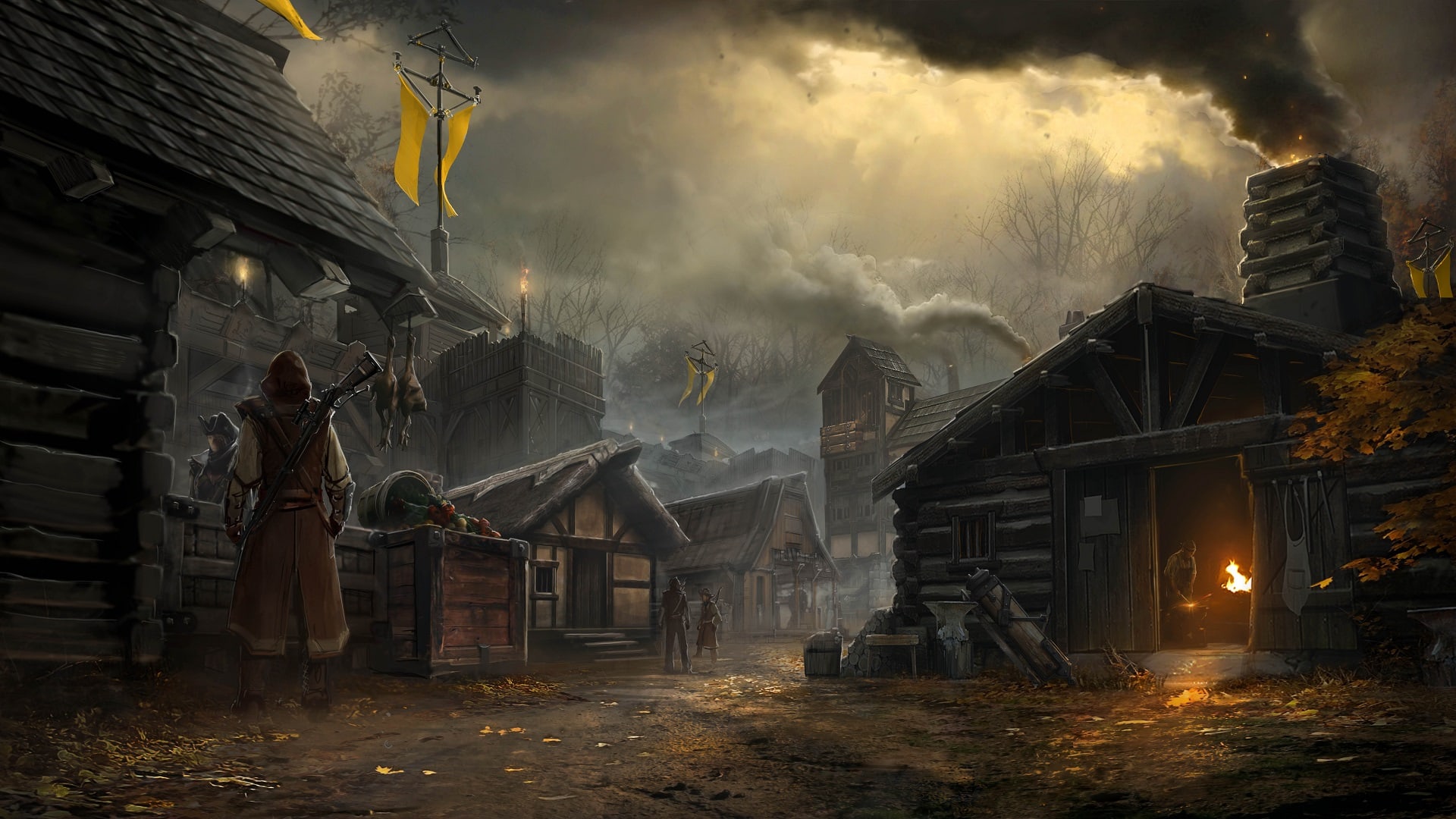 New World Town Concept Art