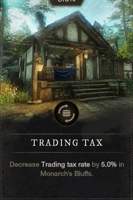 New World - Trading Tax - Territory Standing Bonus