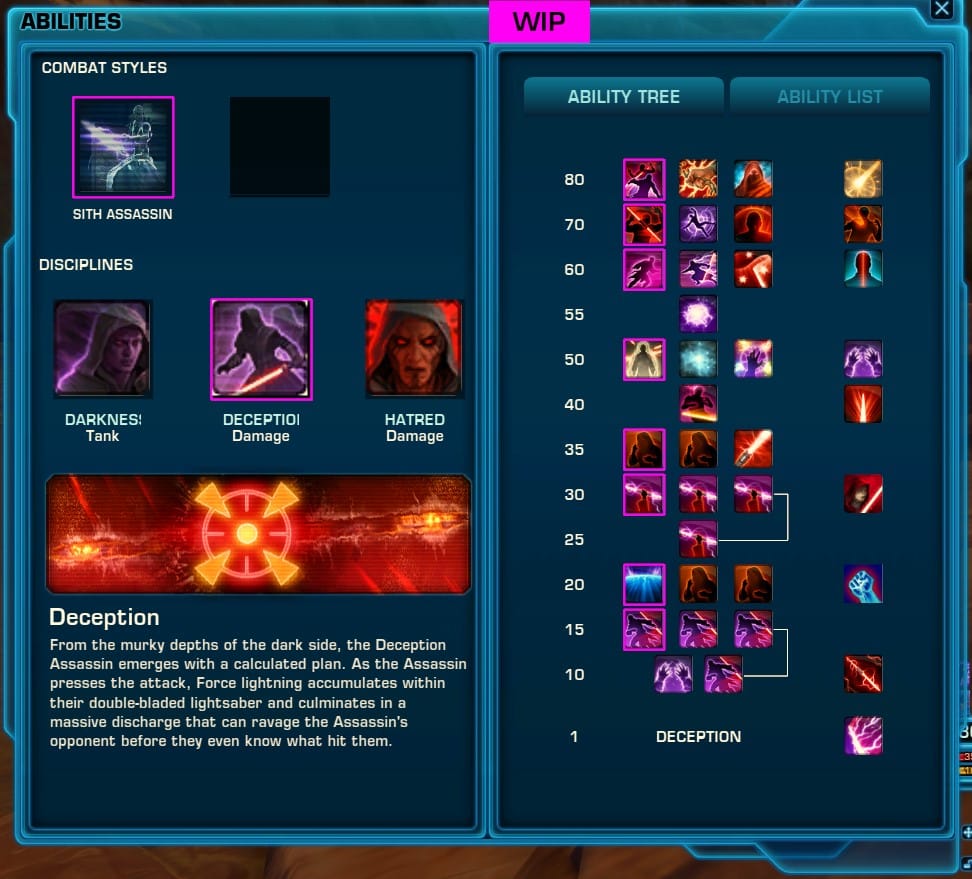 PTS Deception UI