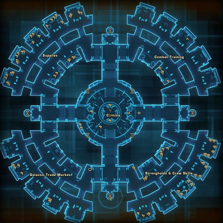 SWTOR Empire Fleet Vaiken Spacedock - Cartel Bazaar Location