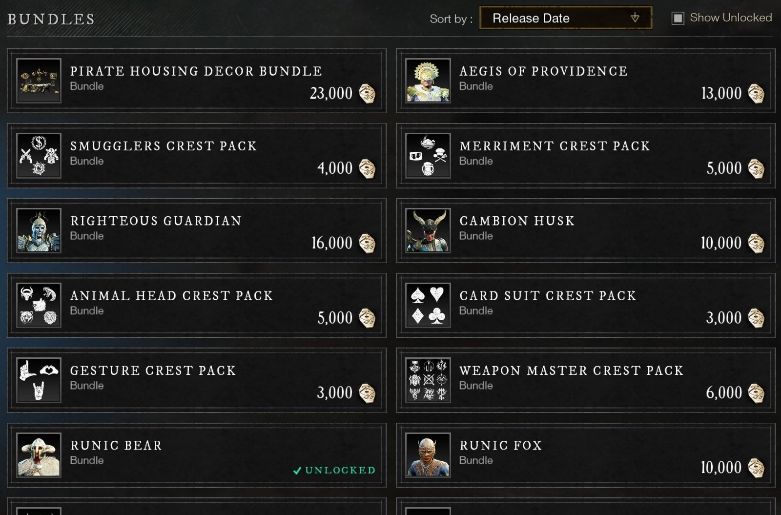 New World Store - Bundles