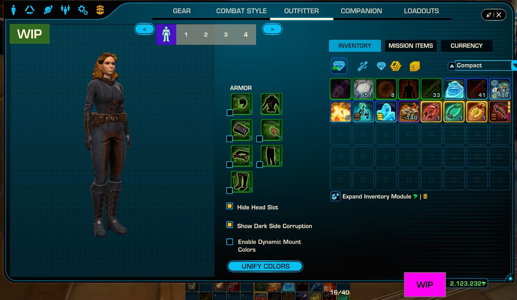Outfitter Tab