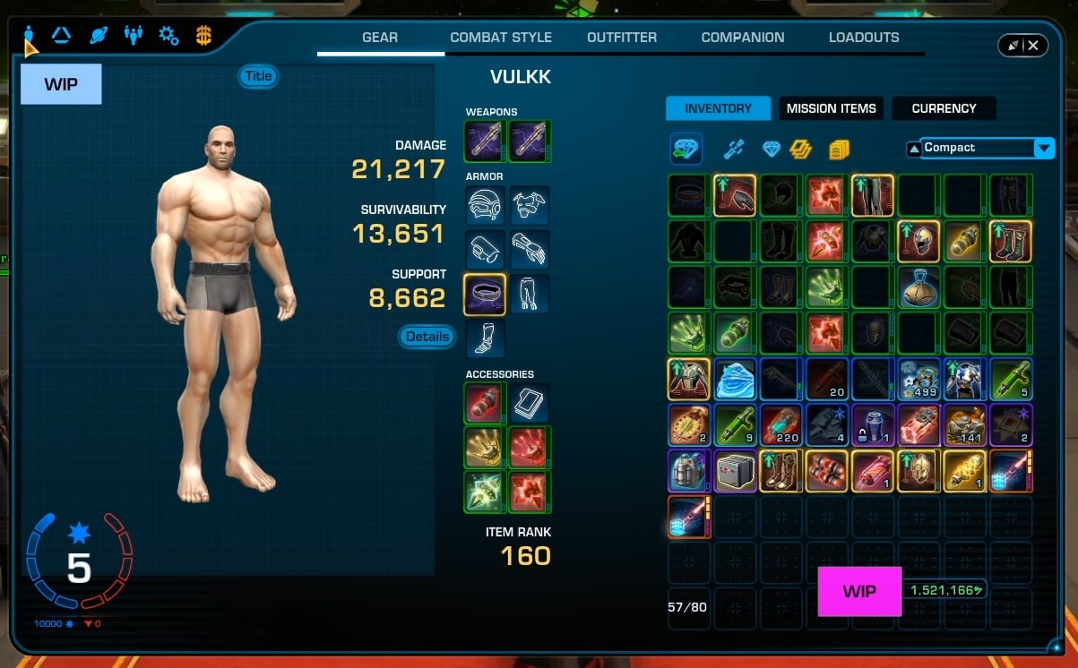 SWTOR 7.0 New Character Panel UI Preview from PTS Build from October 2021