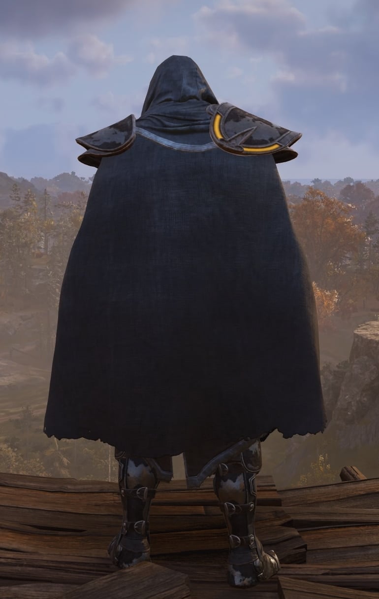 Assassin's Creed Valhalla Fallen Heroes armor set visual preview - back with hood
