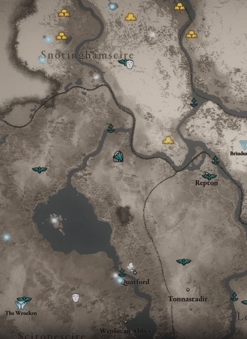 Cassivellanus Tomb AC Valhalla Location on the Map