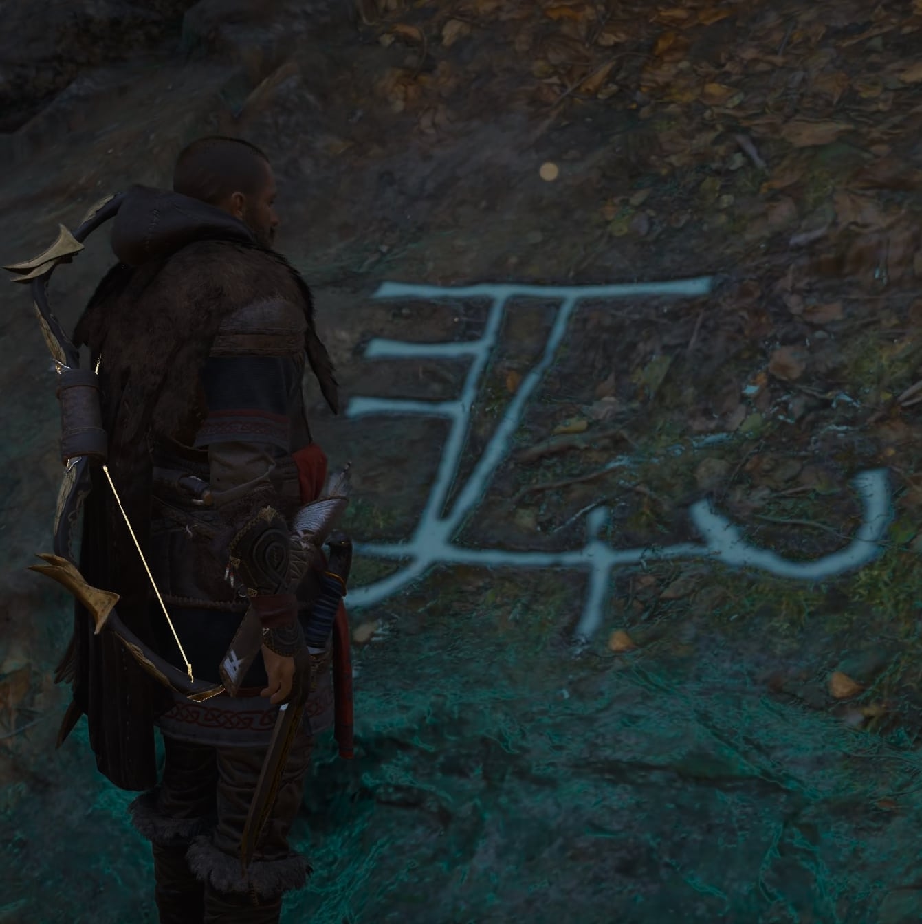 Marker of the secret hidden entrance to Manius's Sanctum