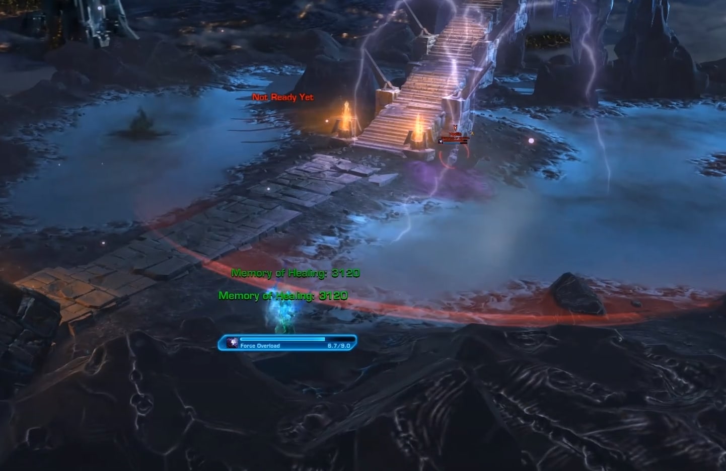Running away from the Force Slam area