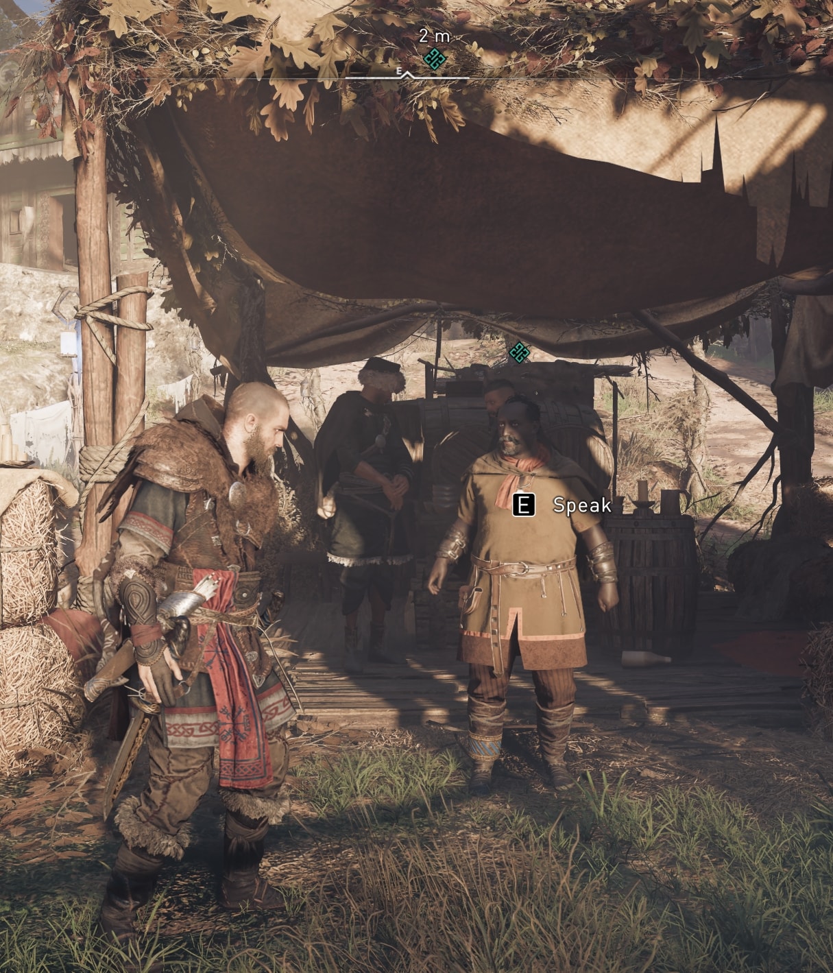 Talk to Alwin to start the story mission for Oskoreia Festival in AC Valhalla