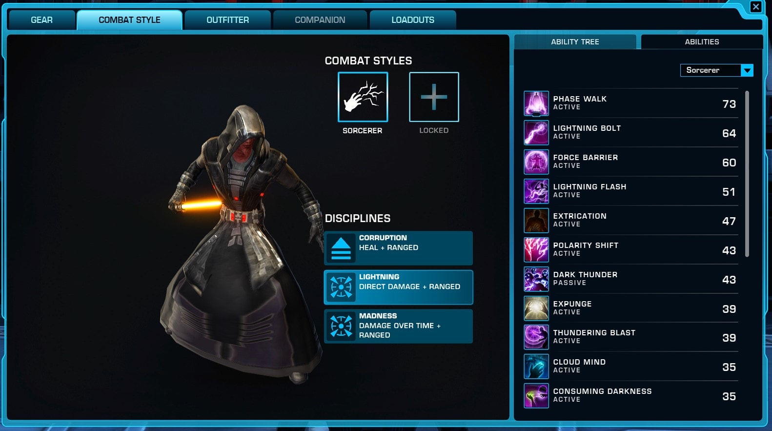 Combat Style Tab - Abilities