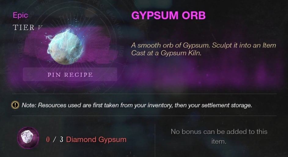new world expertise guide - Gypsum Orb