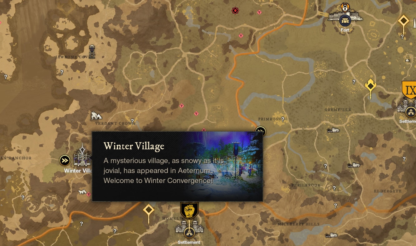 New World Winter Convergence - Monarch's Bluff's Winter Village