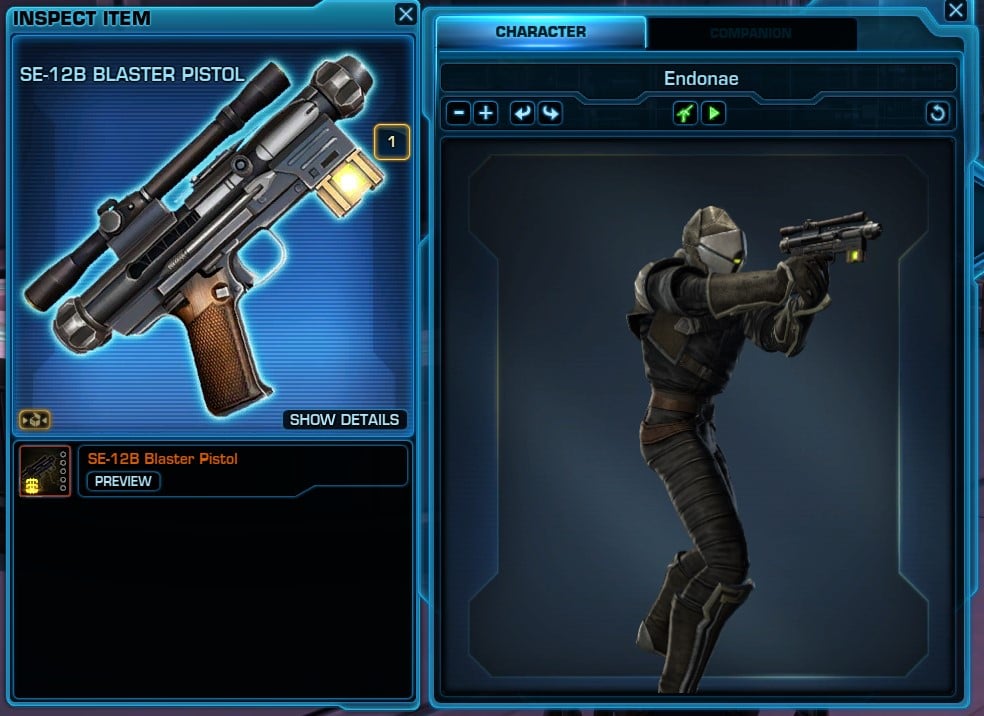 SE-12B Blaster Pistol