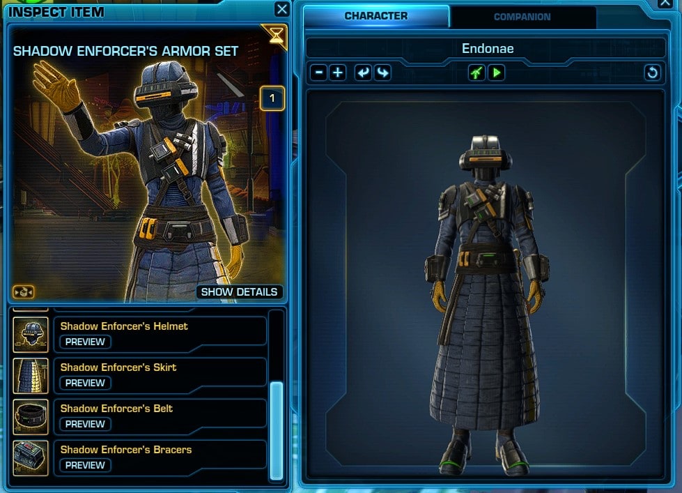 Shadow Enforcer's Armor Set (GS)