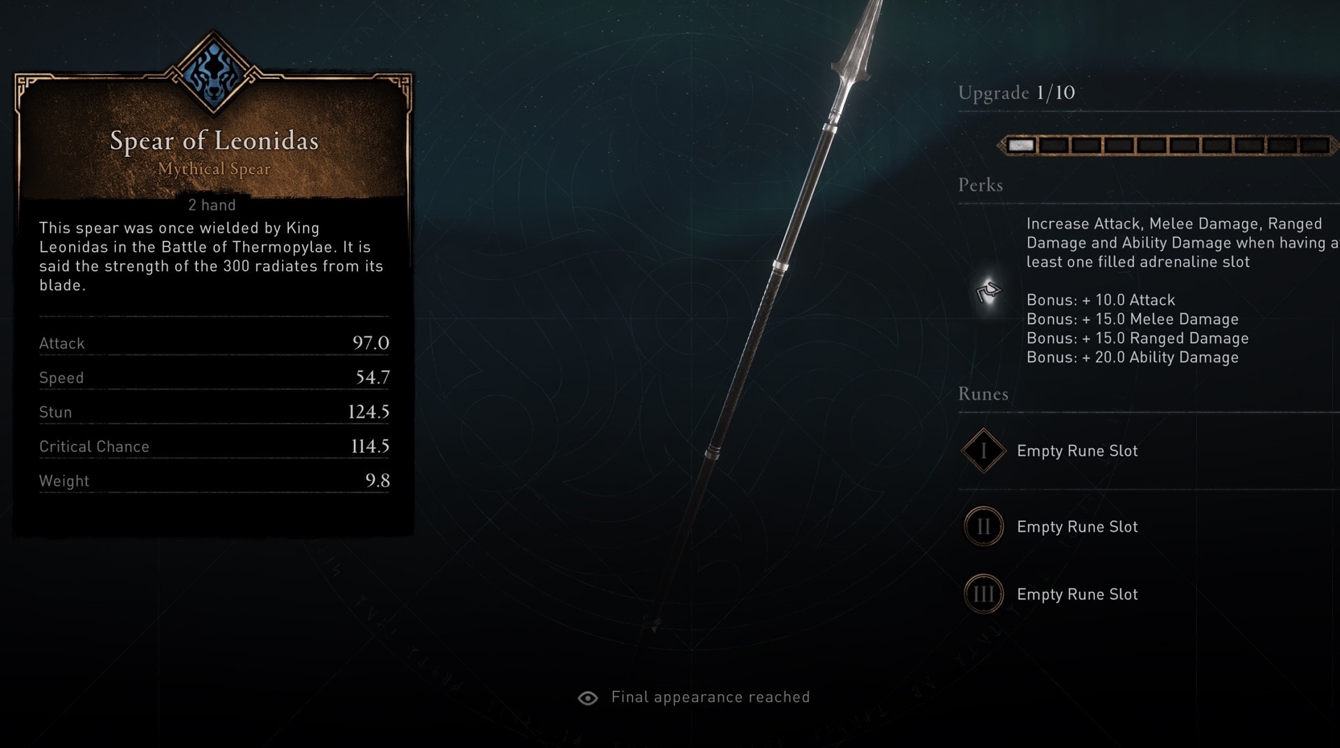 Spear of Leonidas in AC Valhalla
