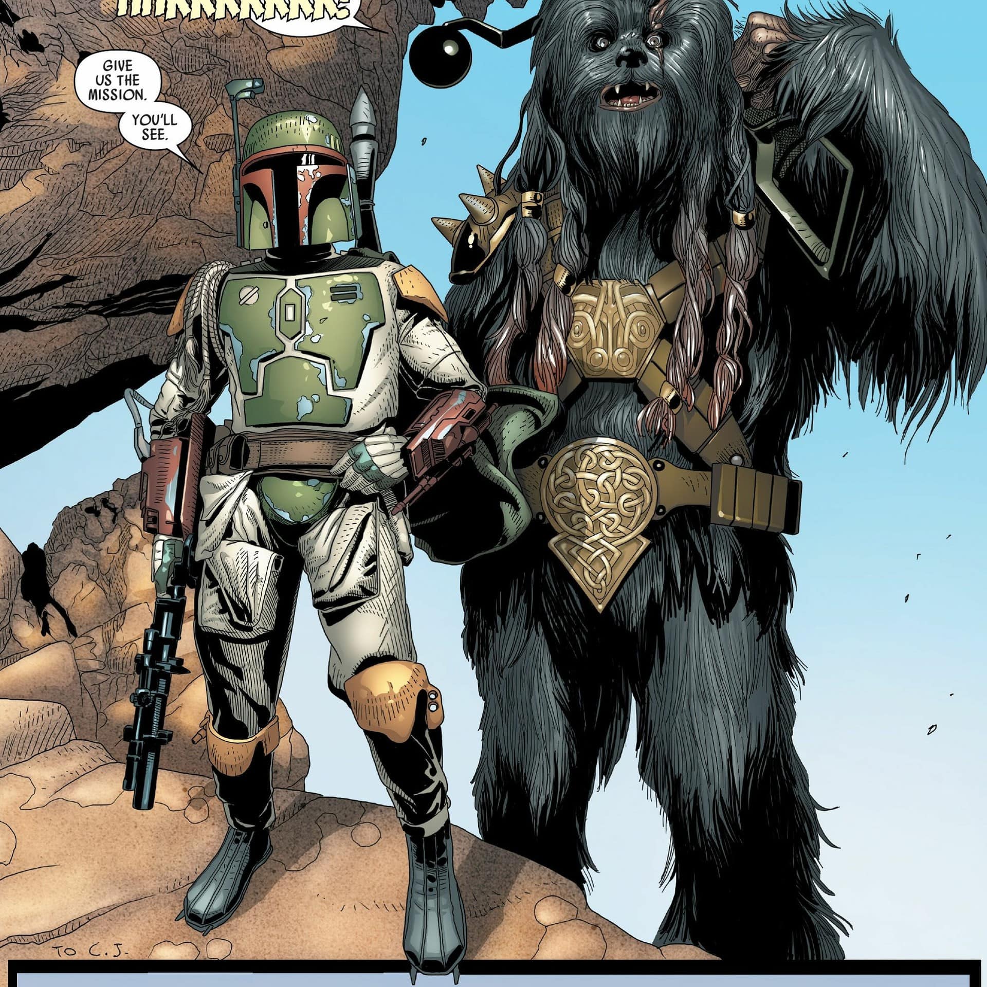 Krrsantan and Boba Fett