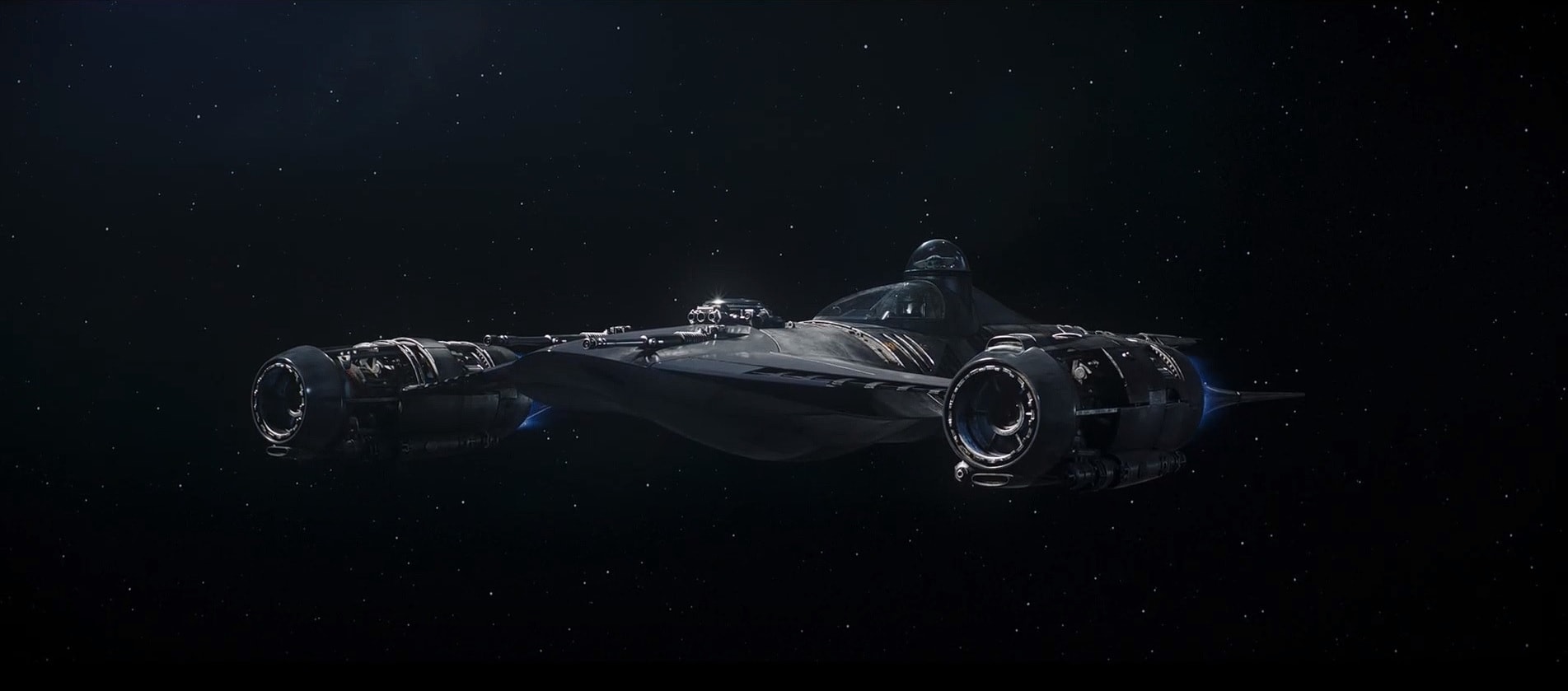 Din Djarin's new ship in space