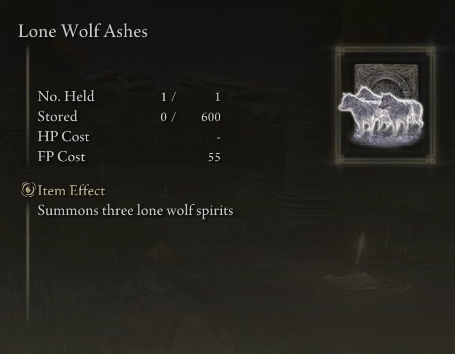 Lone Wolf Ashes