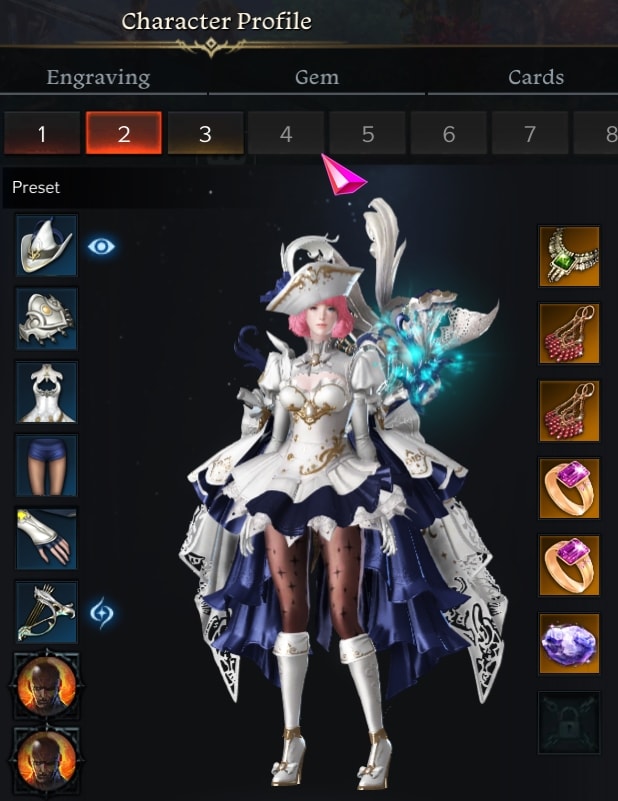 Lost Ark Engraving System Guide - An example of the node being double equipped, as shown in the bottom left with Awakening
