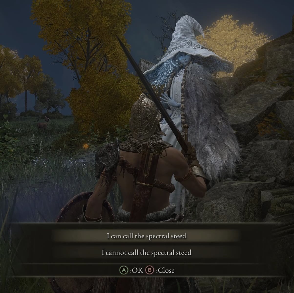 Renna asks if you can call the spectral steed