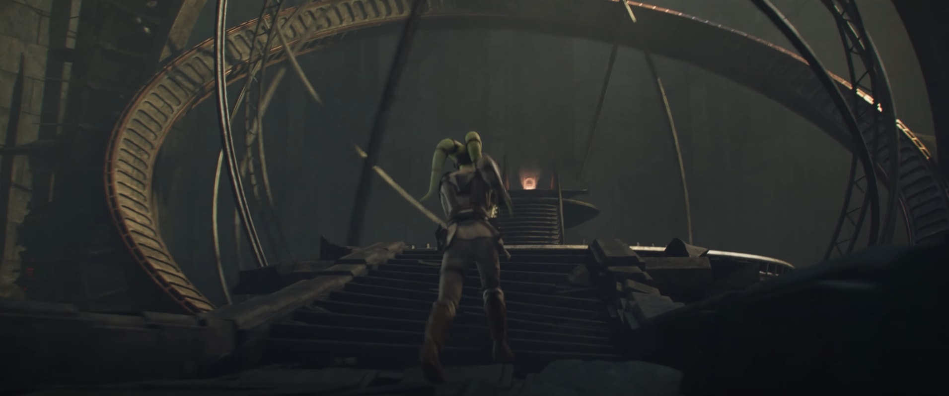 Sa'har running towards the machine