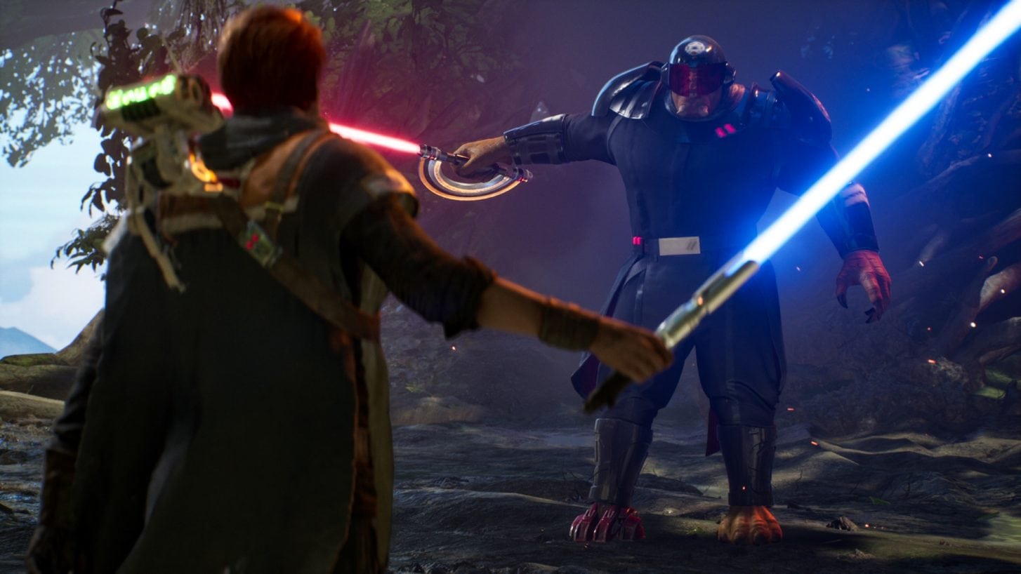 Star Wars Jedi Fallen Order combat scene