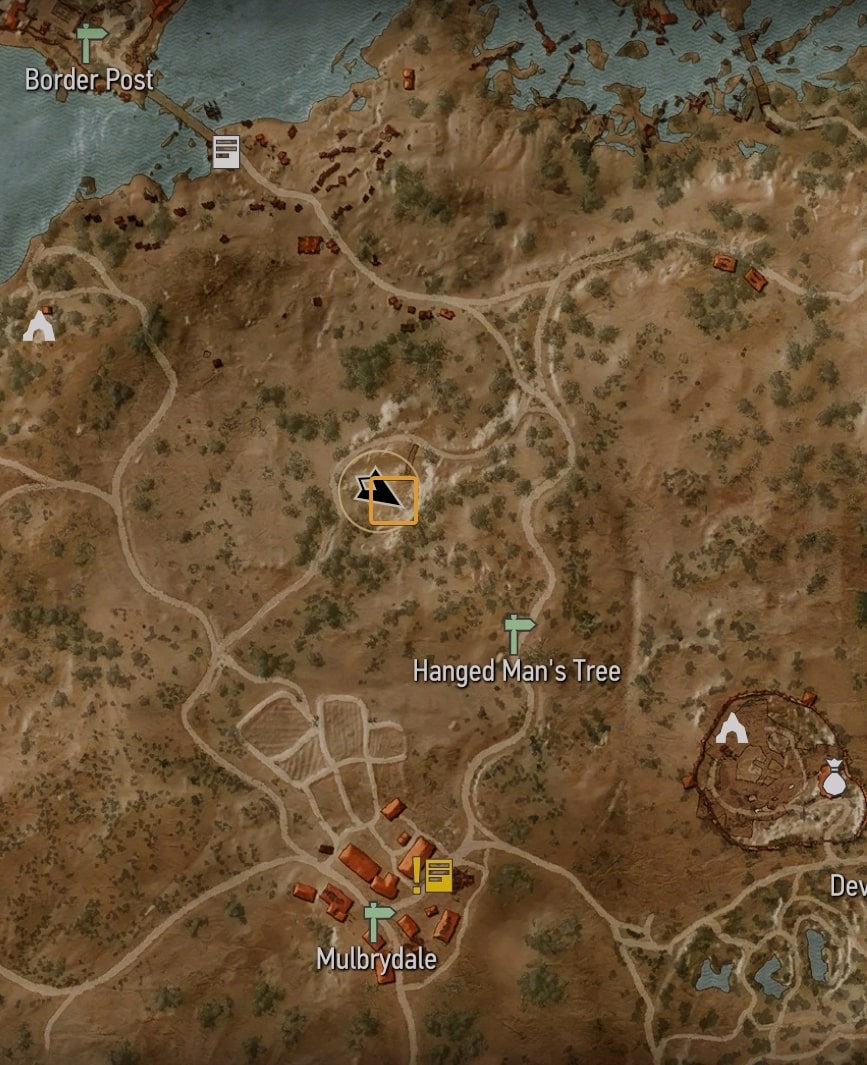 Superior Armor Set Diagrams Location on the map - entrance to the cave