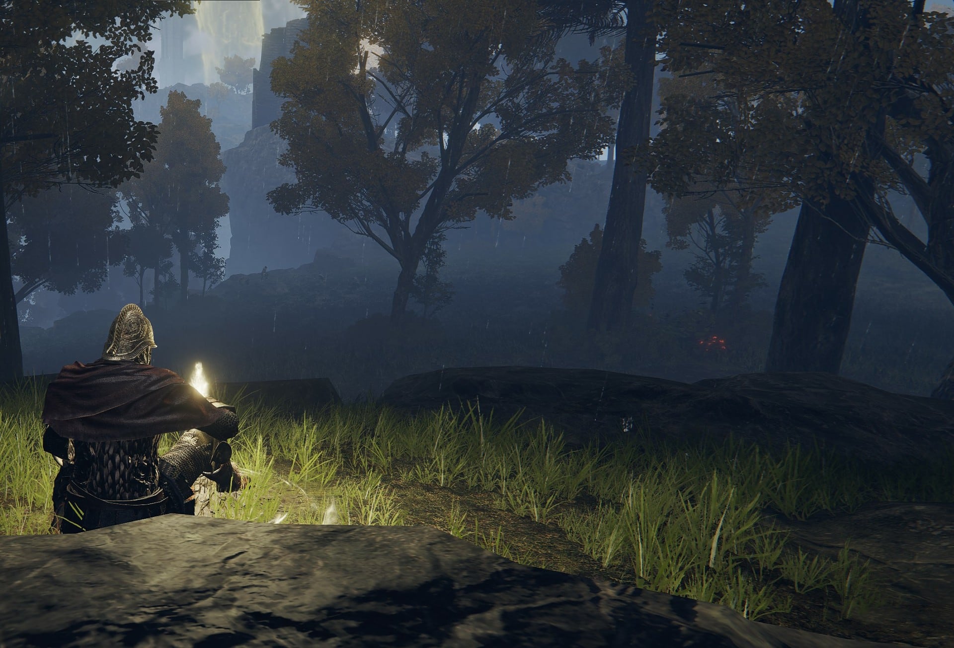 Resting near a Site of Grace in Elden Ring. Taking breaks is important