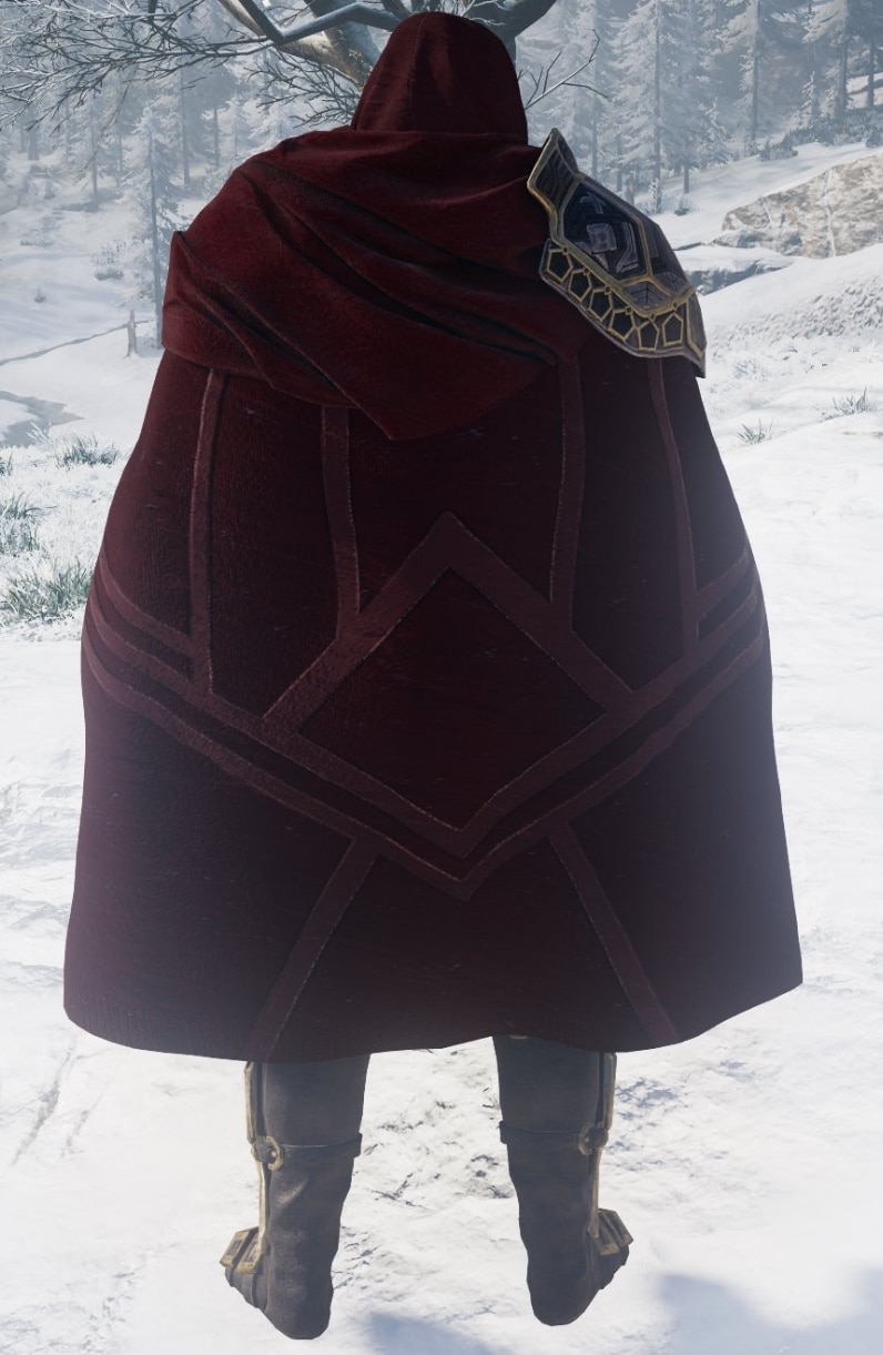 AC Valhalla Dawn of Ragnarok DLC - Dwarven Blacksmith Set - Back Hood