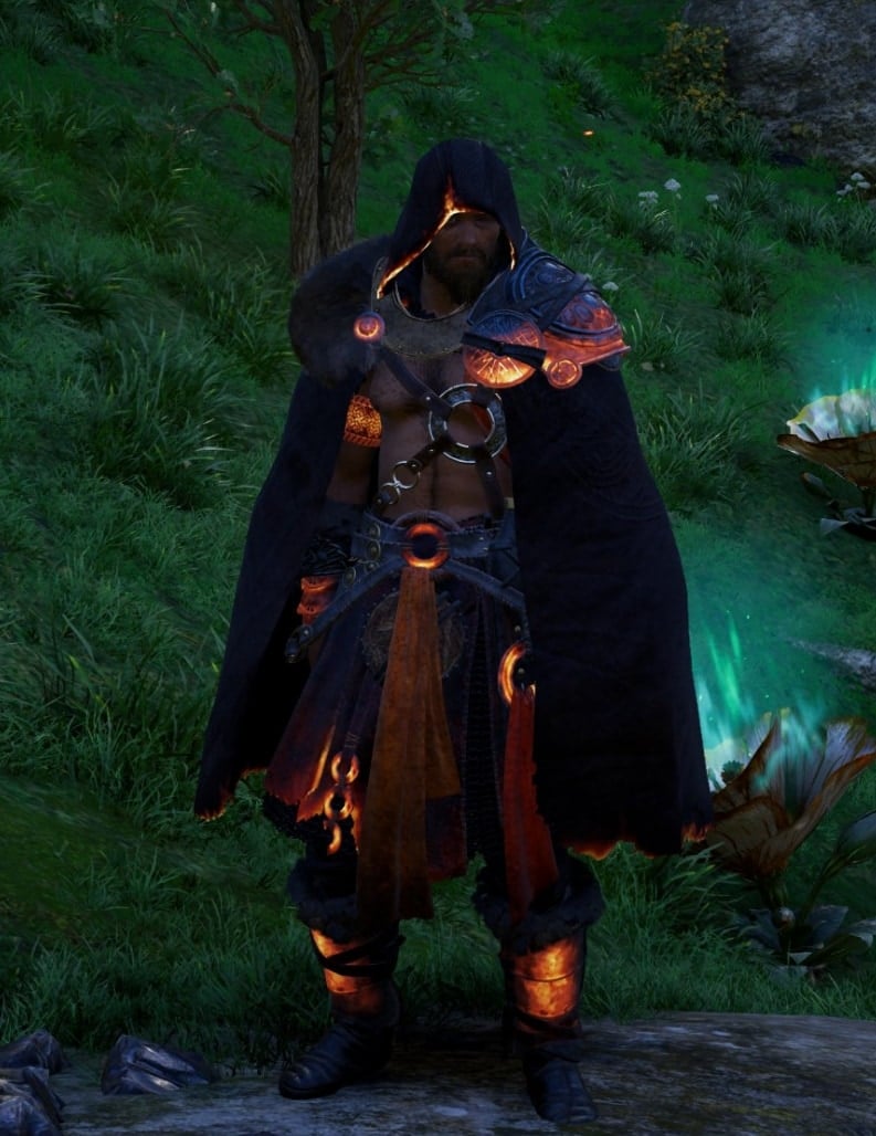 AC Valhalla Dawn of Ragnarok DLC - Fire Giant Set - Front Hood